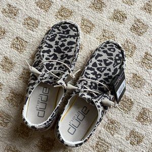 Hey Dude Leopard Slip On Sneakers NWT